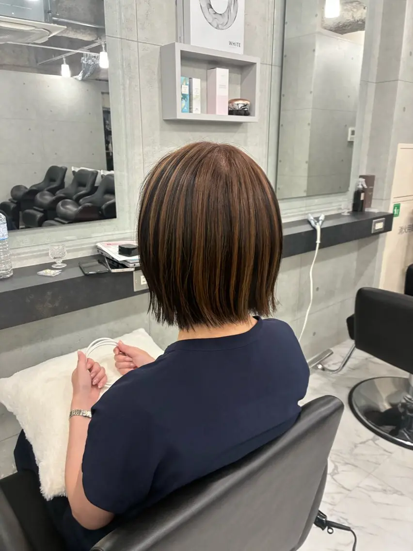 ミディアム カラー Endearing 🌟銀座のヘアスタイル