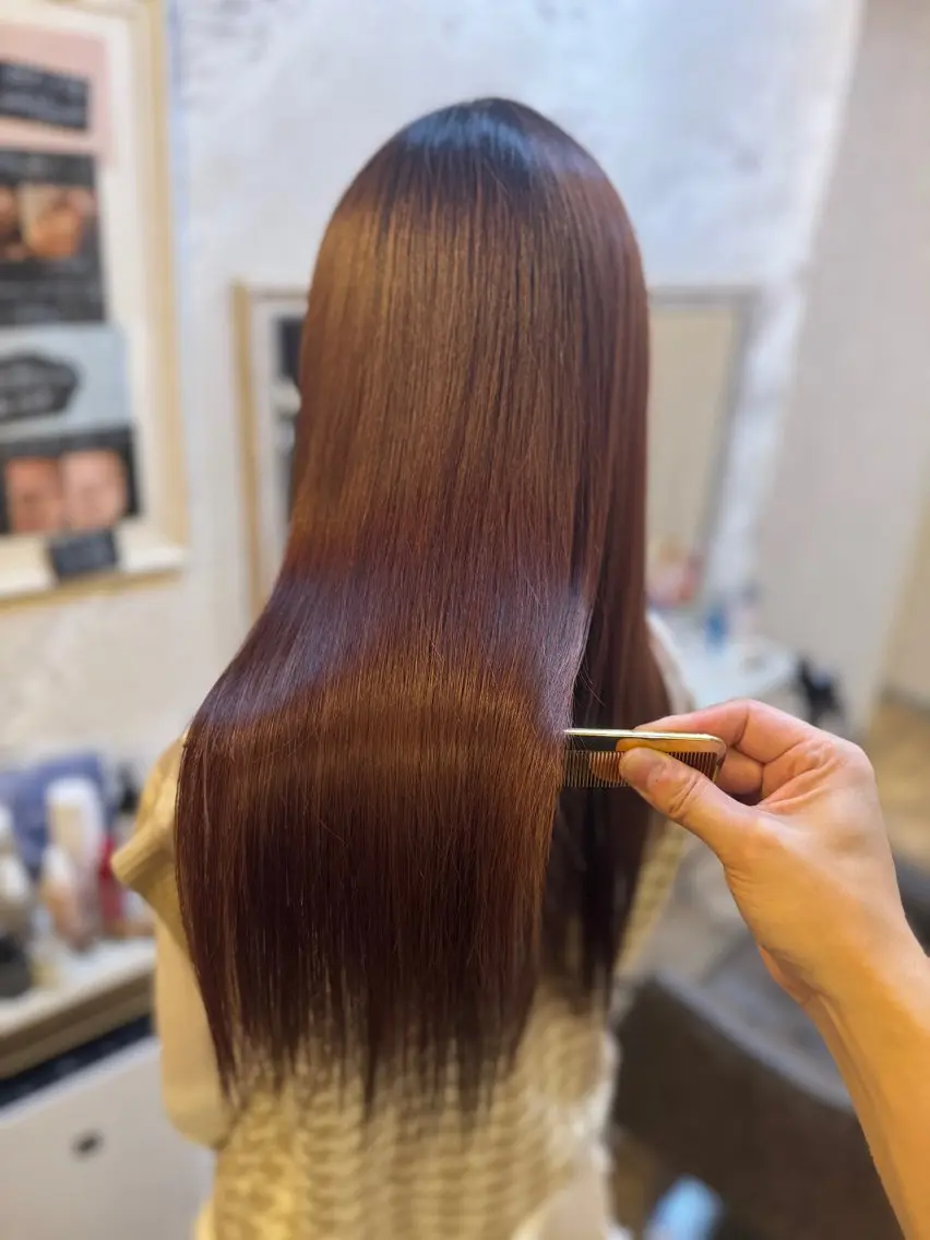 イルミナカラー+髪質改善トリートメント ケラチMAXの写真