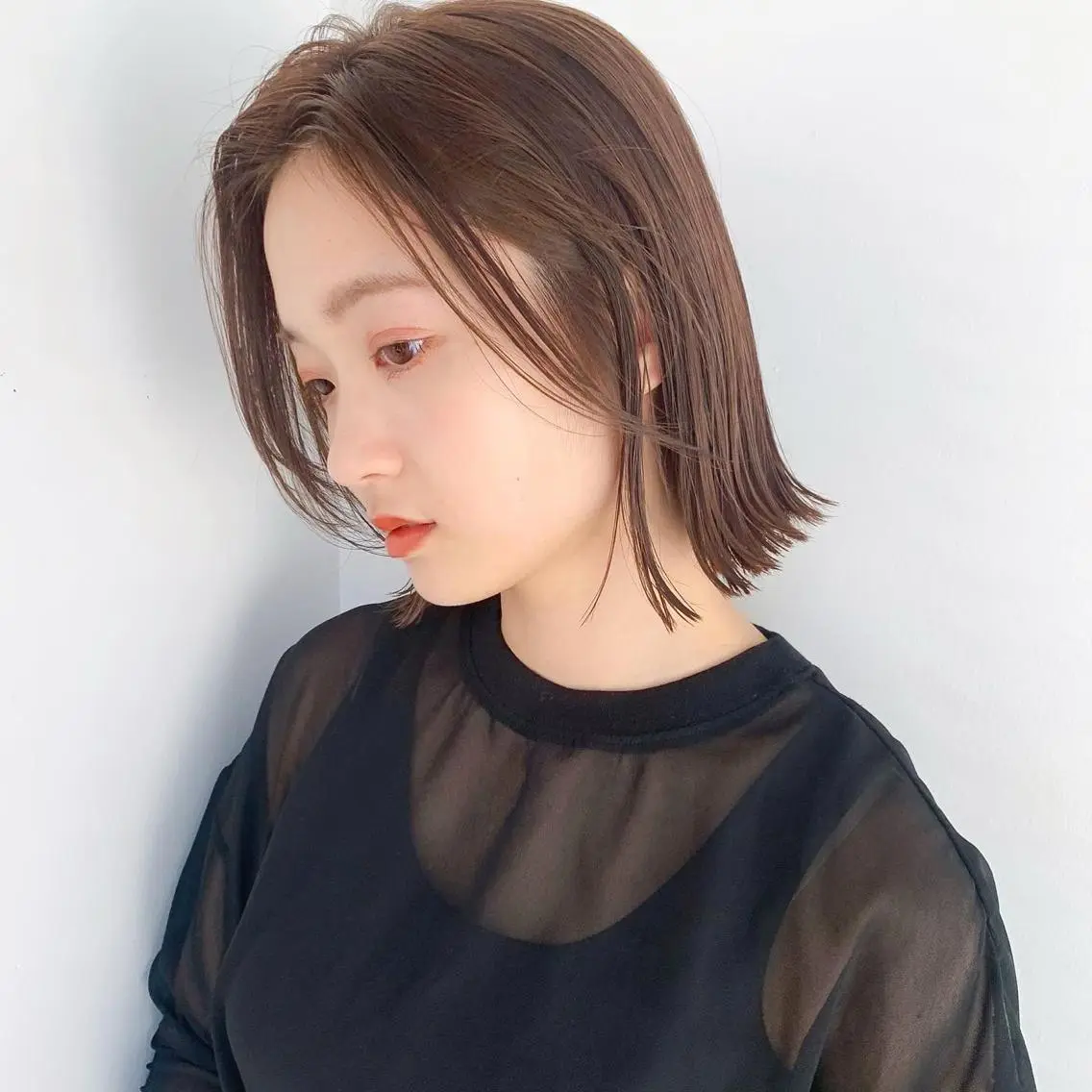 ショート カラー 🌱小顔ヘア/ボブ ミディアム/双葉🌱のヘアスタイル