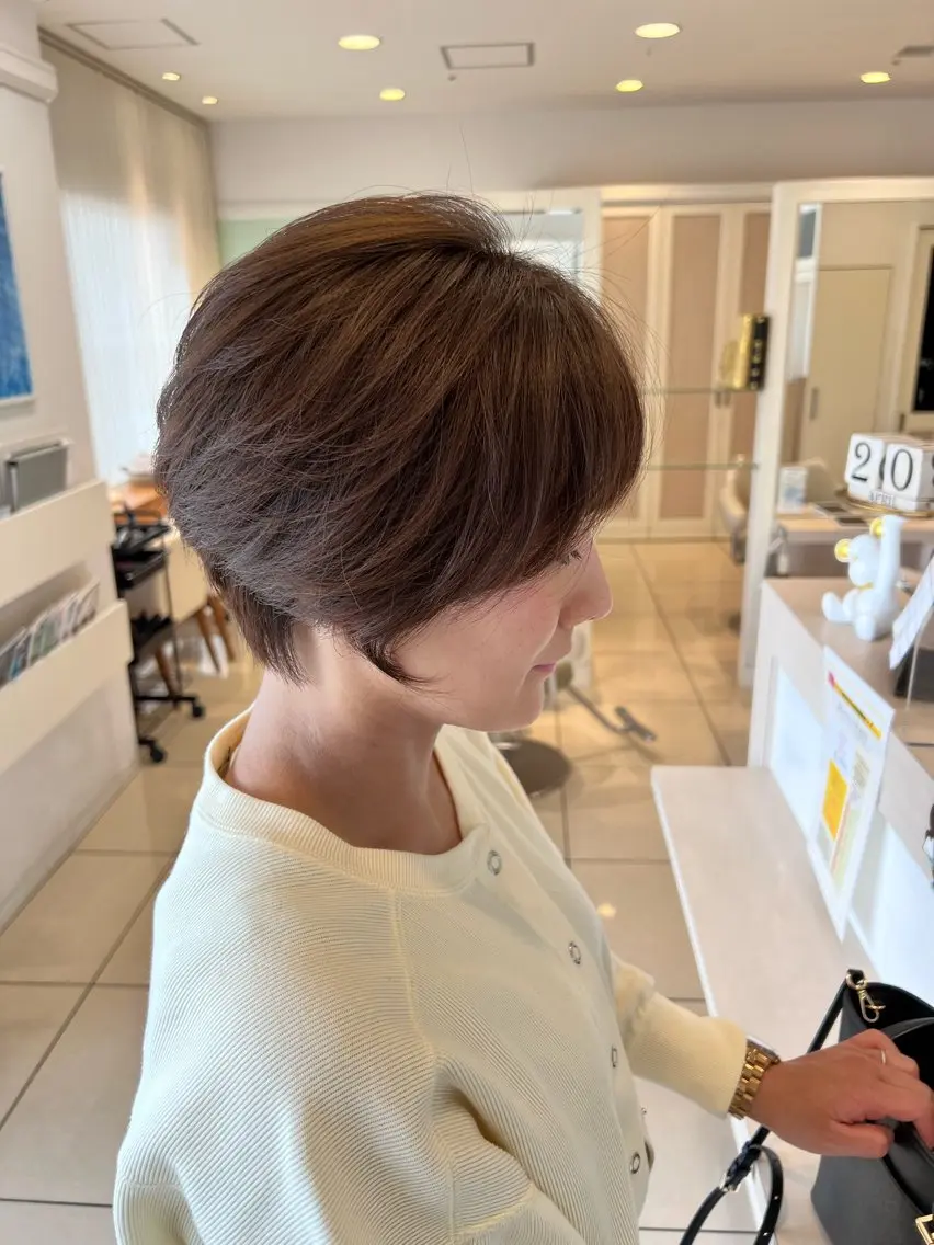 ショート カラー カット ヘアカラー トリートメント 金子 直樹のヘアスタイル