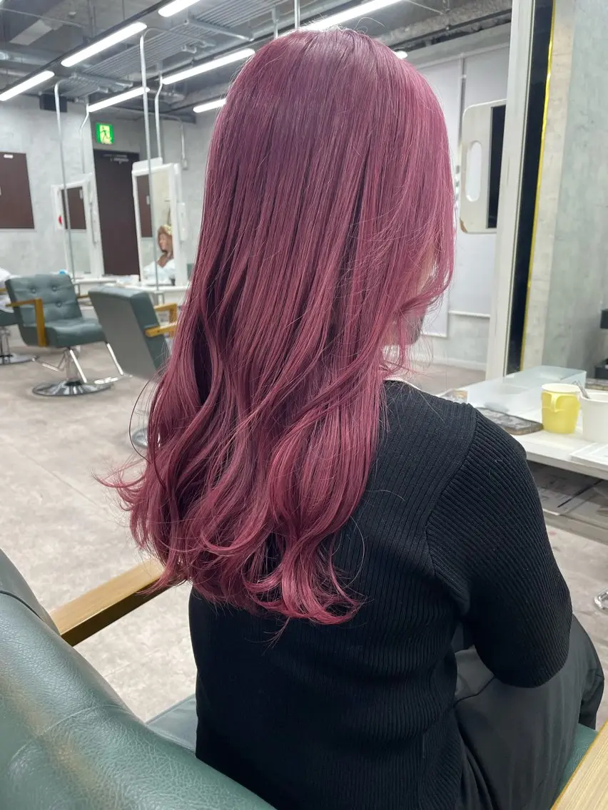 ロング カラー ヘアカラー トリートメント 似合わせ🌿‬髪質 改善🧸RYUGOのヘアスタイル
