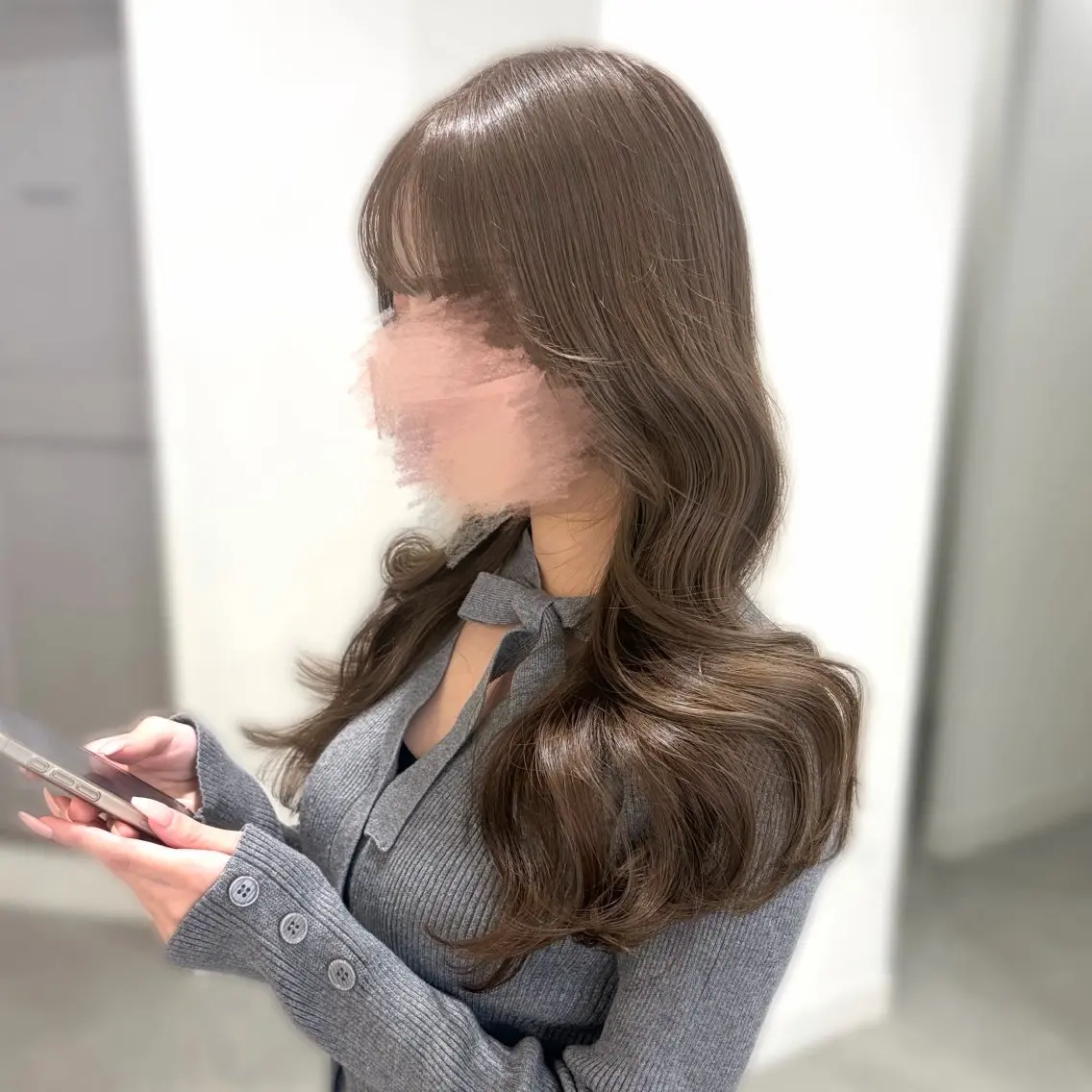 【艶color】カット＋プレミアムケアカラー＋グロストリートメント🤍の写真