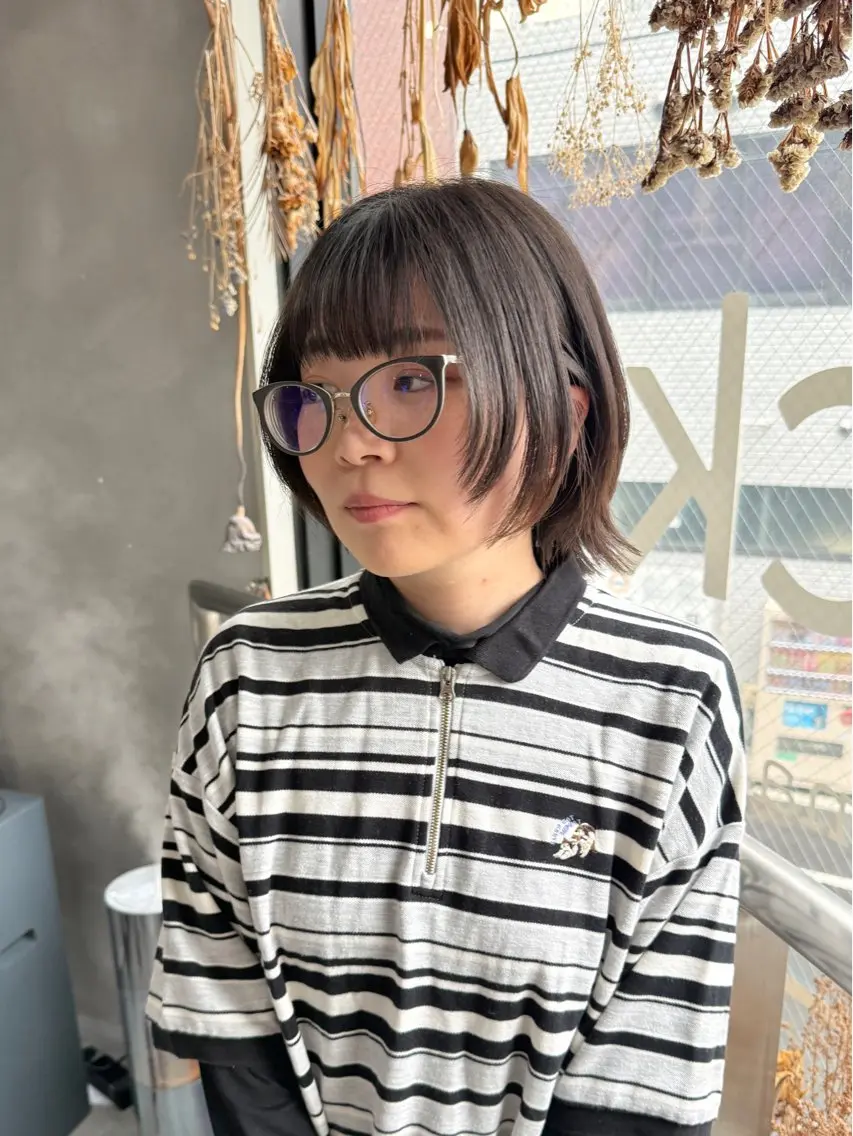 ショート ウルフ レイヤー パーマ🪐MANAのヘアスタイル