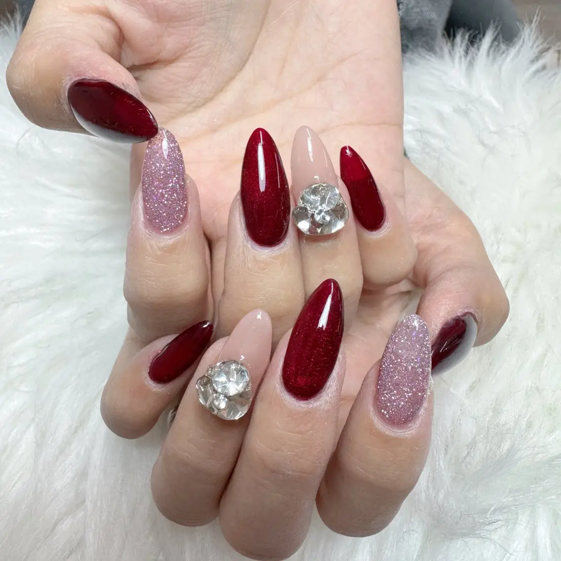 ネイル ハンドネイル 🎀nana🫧 ワンホンネイル🎀のネイルデザイン