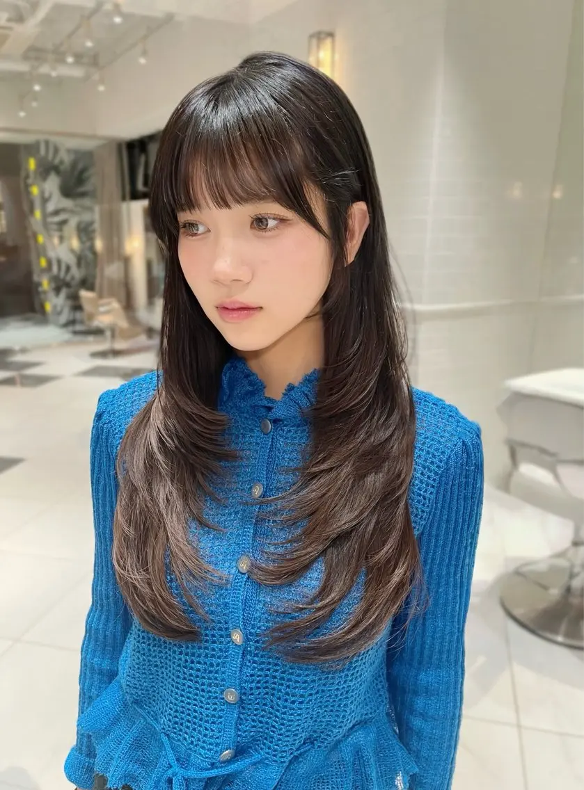 ロング レイヤーカット カット トリートメント haruna .のヘアスタイル