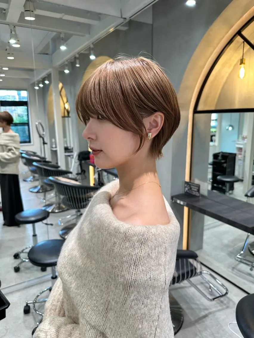 ショート ショートヘア カット ヘアカラー トリートメント ヘッドスパ 縮毛矯正/レイヤー taiga🐯のヘアスタイル
