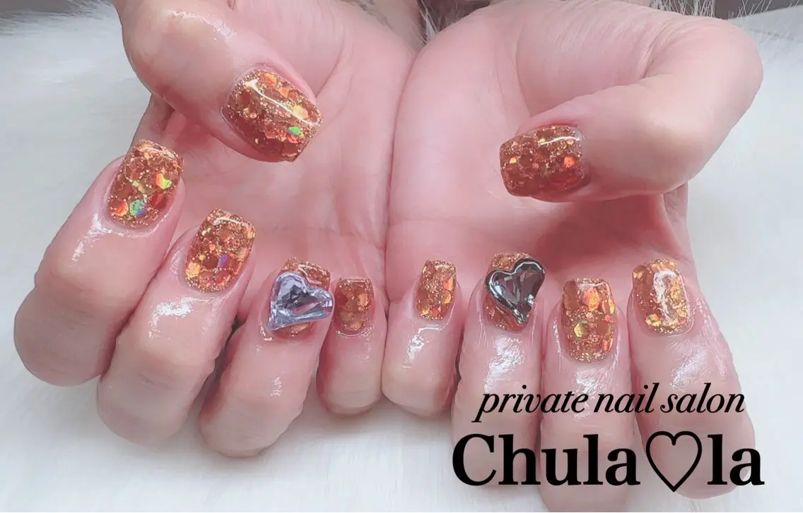 ネイル ホログラムネイル ハンドネイル Chula♡la 豊見城市高安のネイルデザイン