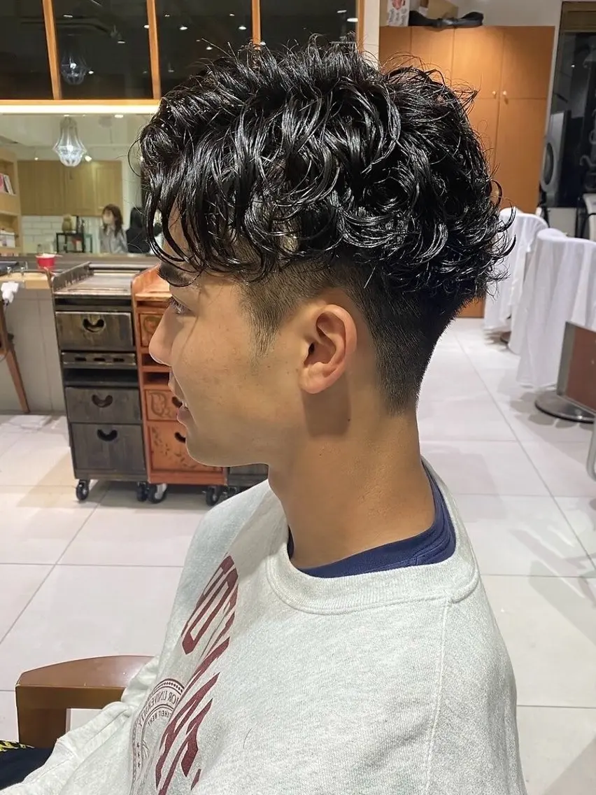 ショート メンズ カット パーマ 齋藤 咲のヘアスタイル