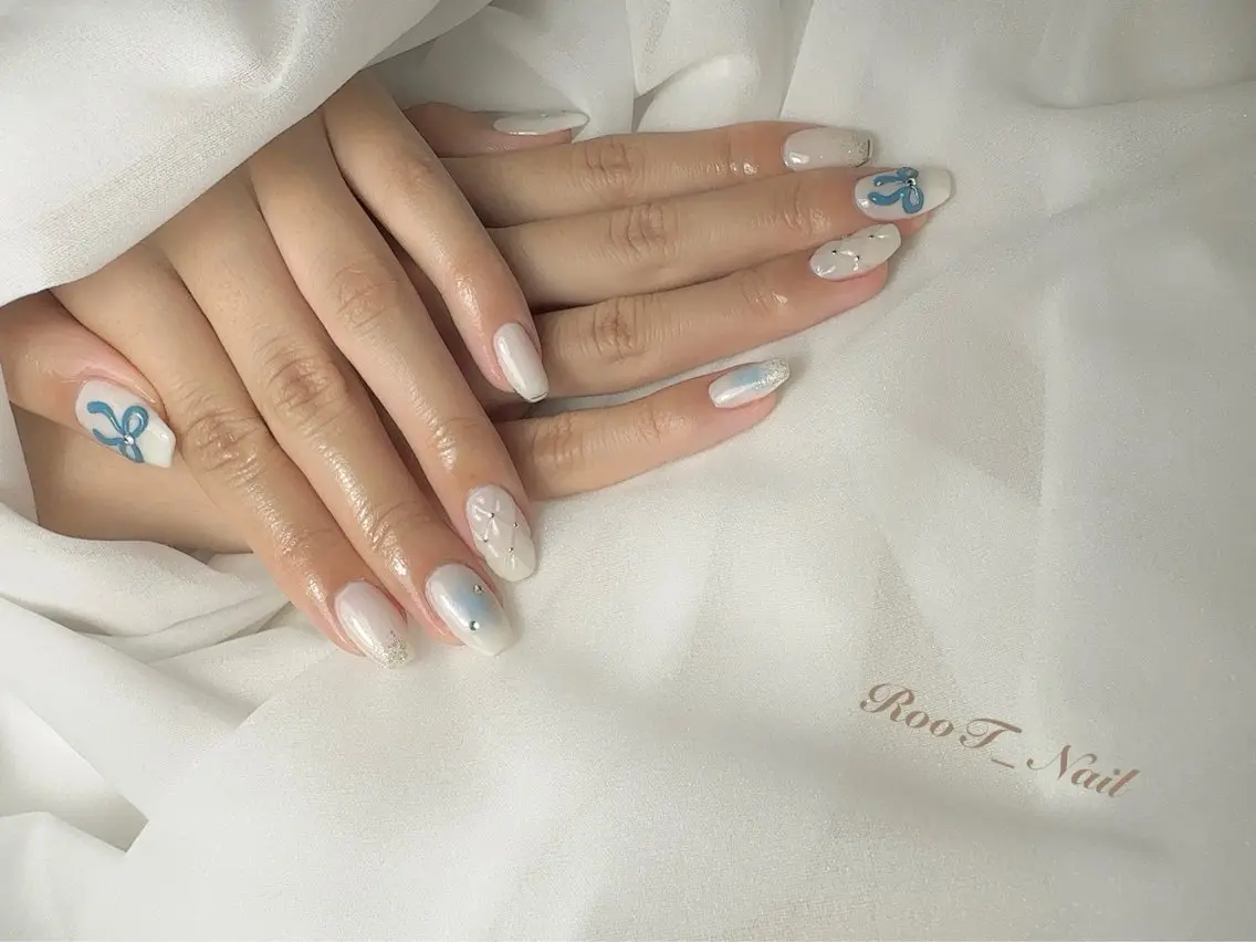ネイル チークネイル ハンドネイル RooT Nailのネイルデザイン