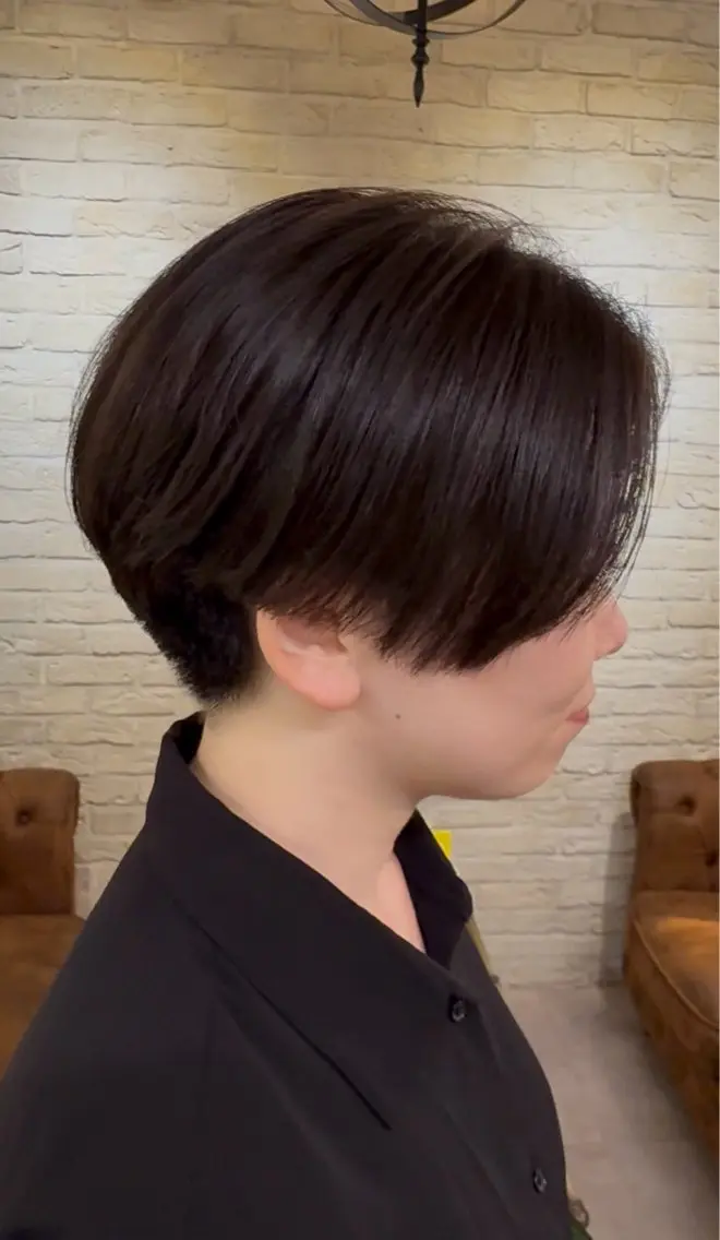 ショート カット ヘアカラー トリートメント ヘッドスパ 艶髪💎CLUTCH 透明感🫧RIHOのヘアスタイル