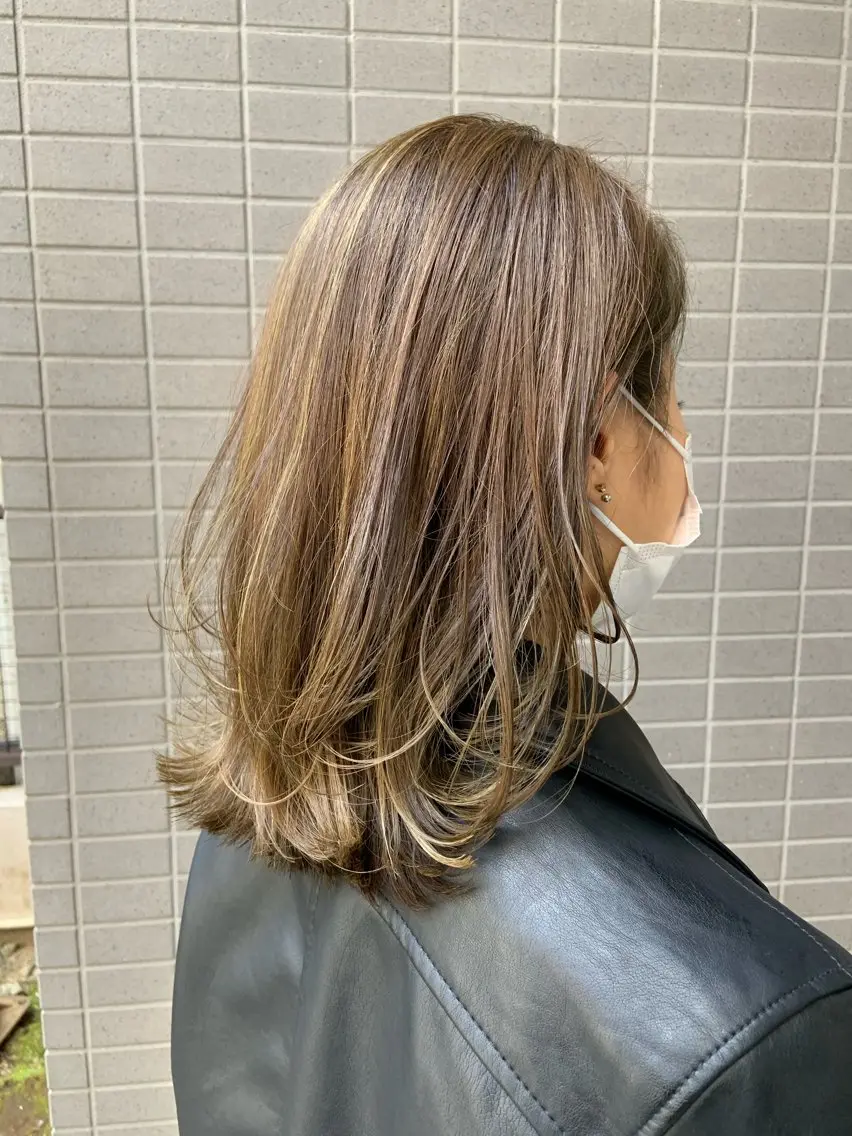 ミディアム カラー カット ヘアカラー トリートメント 🌷子池おりえ 🌷のヘアスタイル