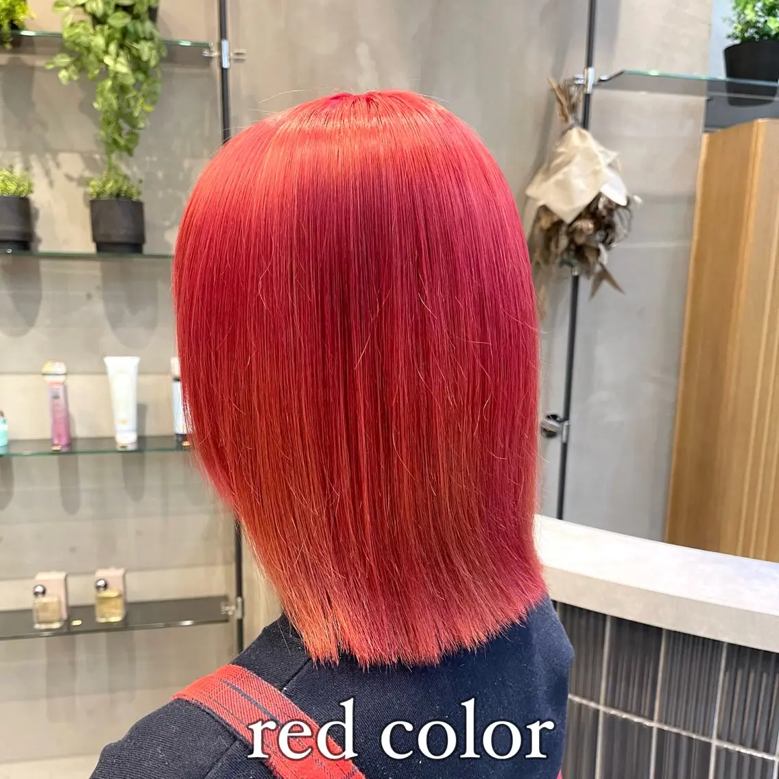 ミディアム カラー ヘアカラー トリートメント ✨縮毛矯正　韓国ヘア レイヤー✨大濱快斗のヘアスタイル