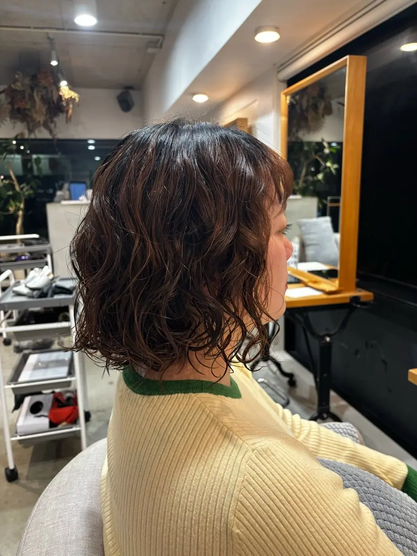 ショート くせ毛 YURI🐏脱縮毛× くせ毛活かすスタイルのヘアスタイル