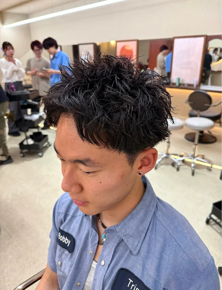ショート パーマ メンズ カット パーマ EN大宮/山田壮太/ メンズパーマのヘアスタイル