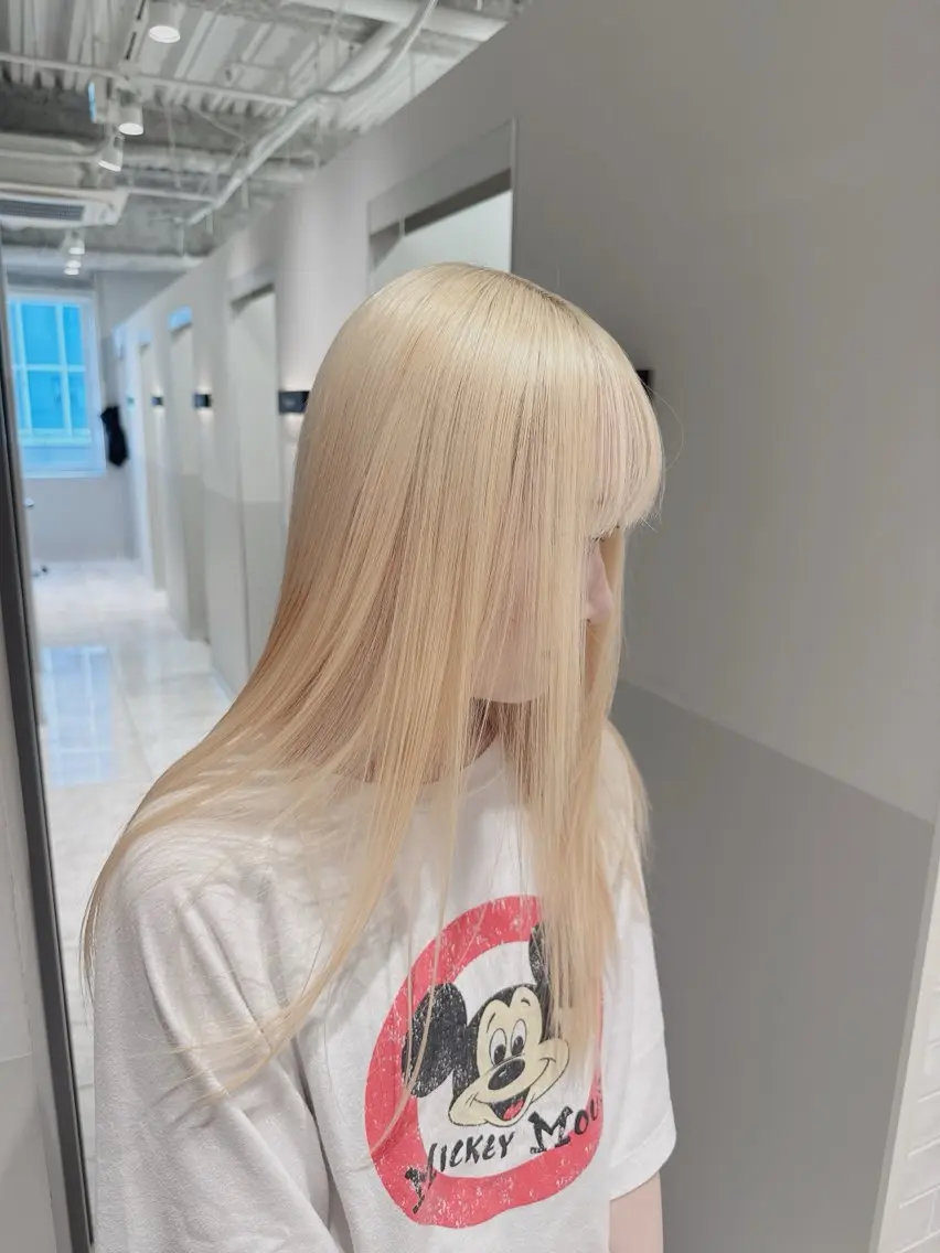 ロング カラー ヘアアレンジ メンズ ヘアカラー トリートメント ブリーチの髪様 MASATOのヘアスタイル