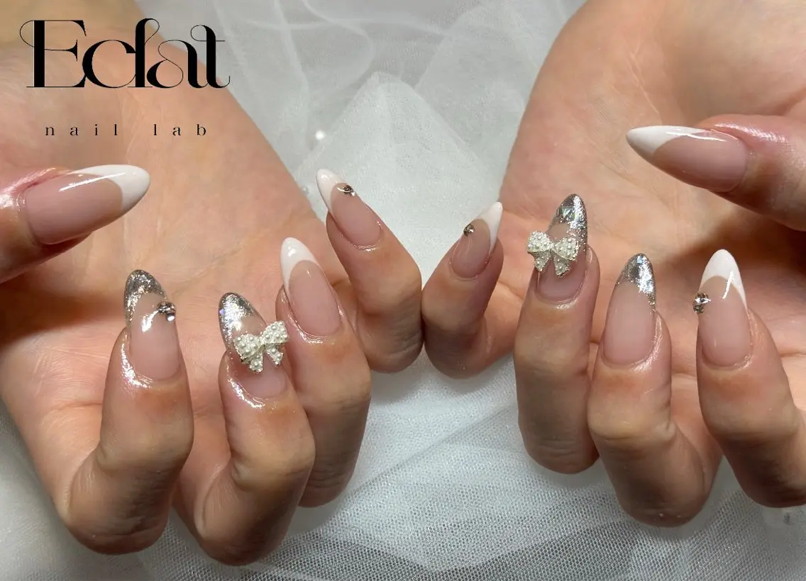 セミロング ハンドネイル ネイルラボEclat RINAのネイルデザイン