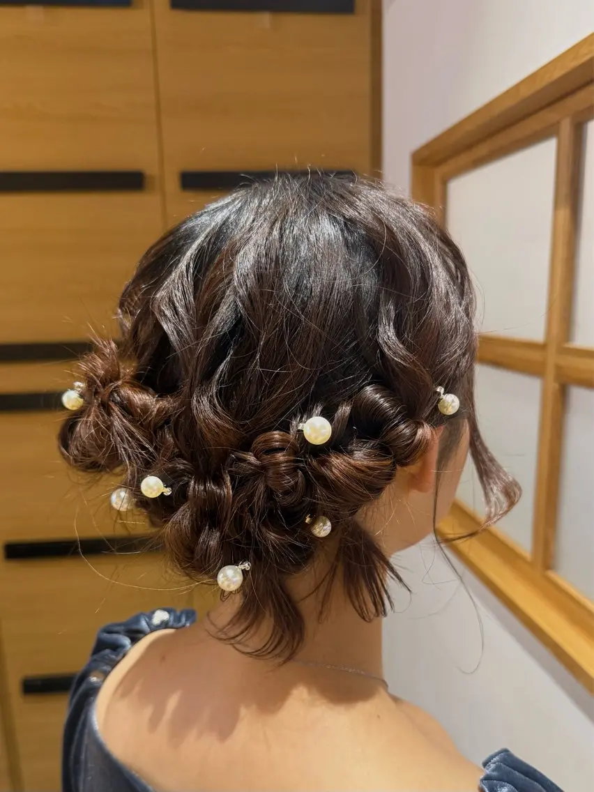 【 ⭐︎パーティー用ヘアセット 】 ¥5500の写真