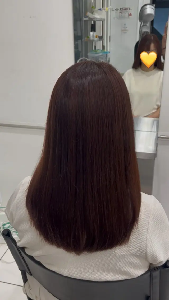 セミロング カラー mit bytree MISAKI🎀のヘアスタイル