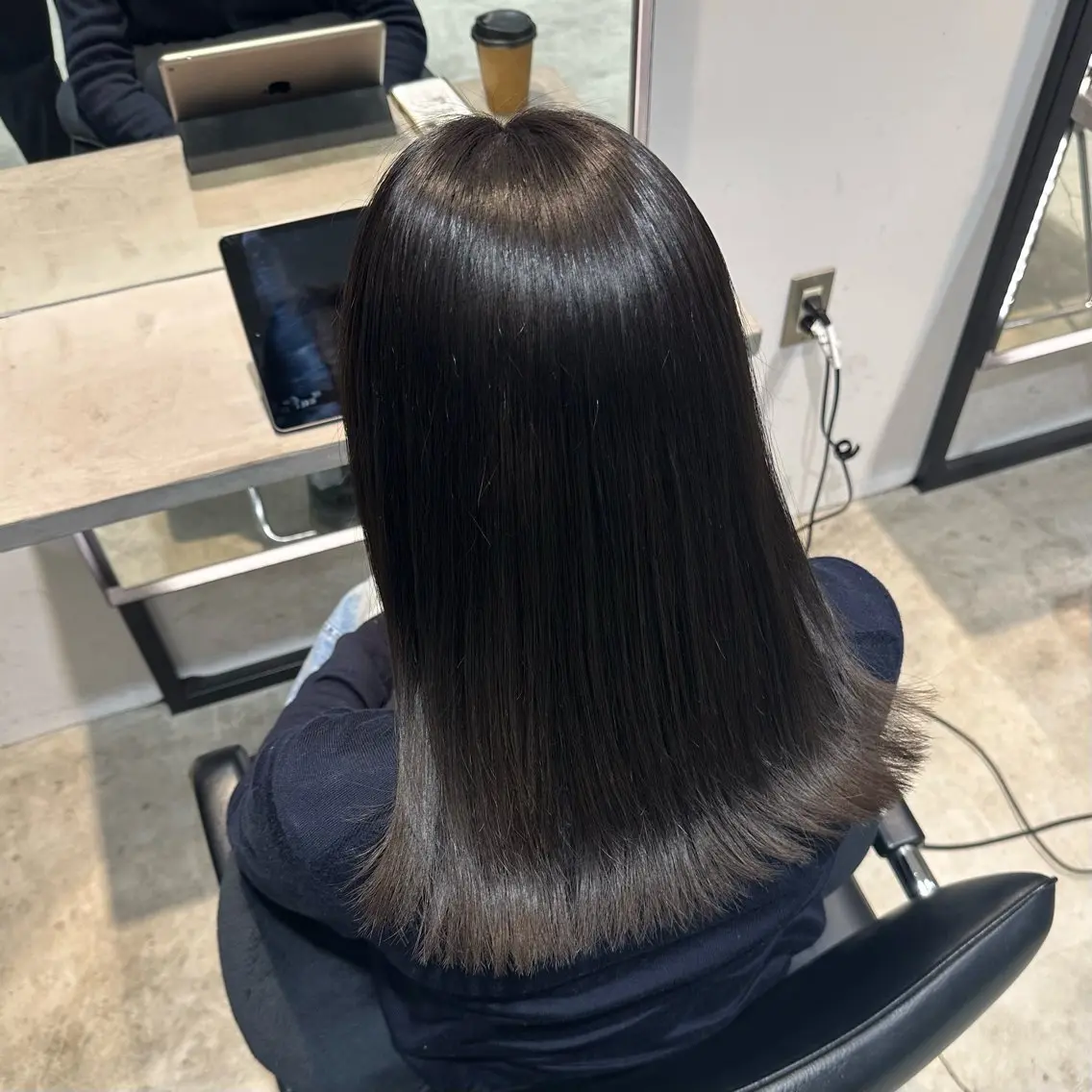 ミディアム はなか こうすけのヘアスタイル