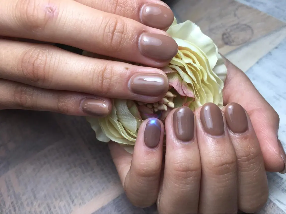 ネイル ジェルネイル ワンカラーネイル ハンドネイル nail salon azuのネイルデザイン