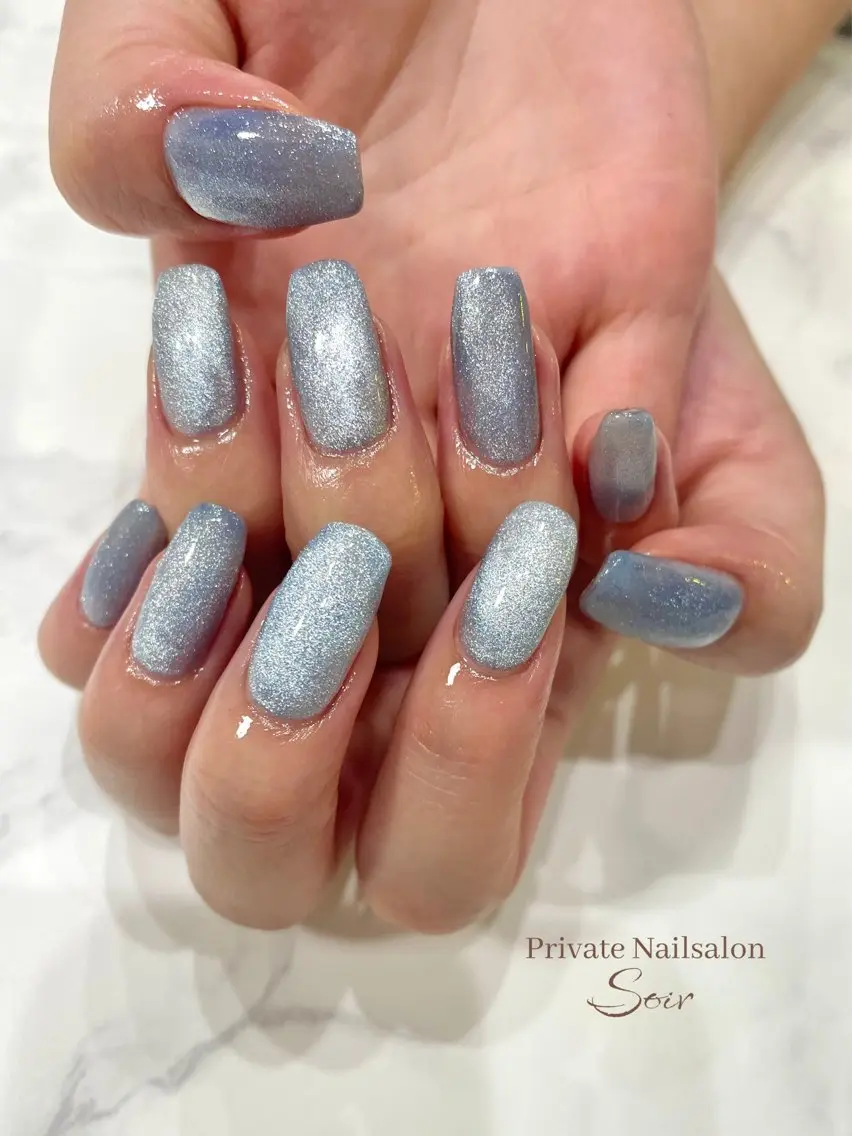 ネイル マグネットネイル ハンドネイル nail soirのネイルデザイン