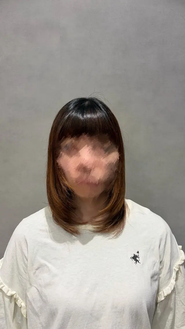 ミディアム レイヤーカット 藤浪 凪沙のヘアスタイル