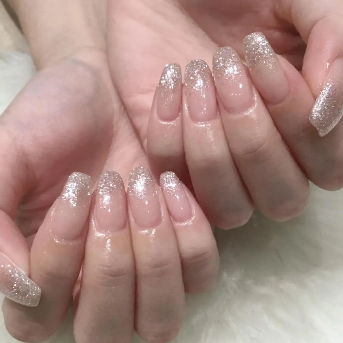 ネイル フラッシュネイル グラデーション ハンドネイル Kanai Harukaのネイルデザイン