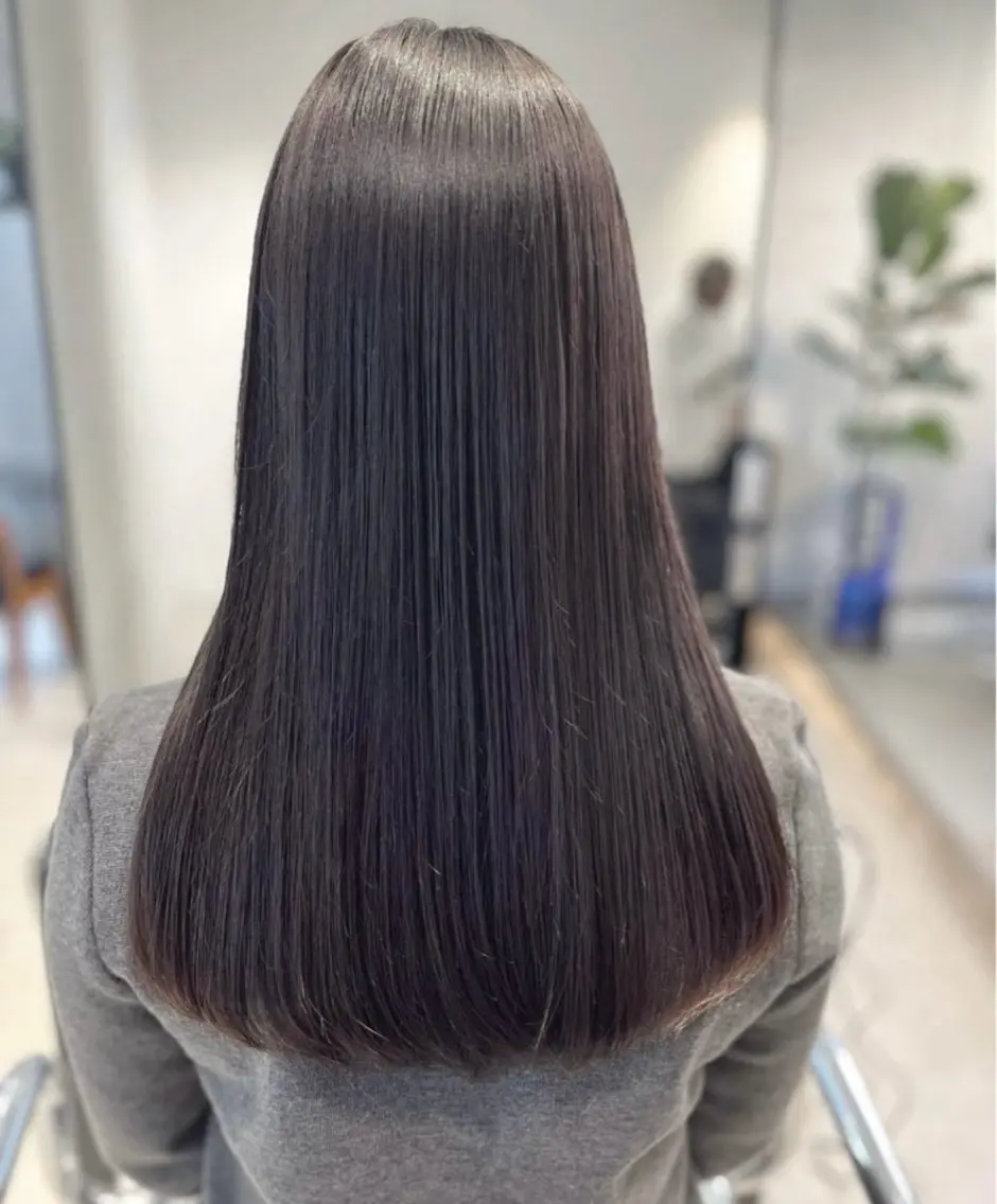 ロング カラー パーマ ヘアアレンジ 透明感カラー/縮毛 矯正/YUKAのヘアスタイル