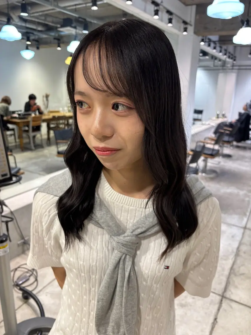 セミロング カラー ヘアカラー トリートメント ワンカラー¥3850 /アレンジ/あみ🎶のヘアスタイル