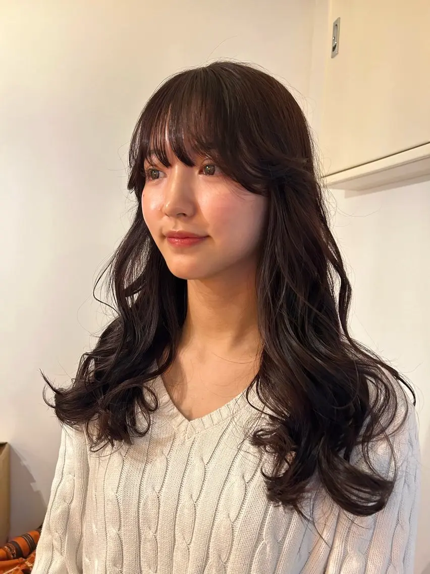 ロング ヘアアレンジ ヘアカラー 🎀suzuna 透明感colorのヘアスタイル