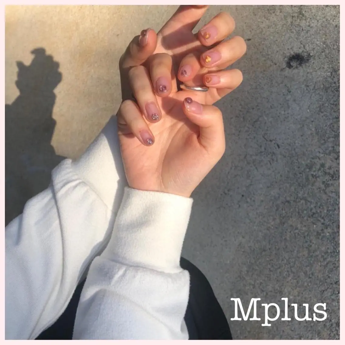 ネイル ラメ(グリッター) Mplus miyukiのネイルデザイン
