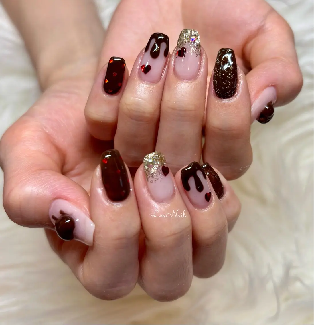 ネイル バレンタイン Lea Nailのネイルデザイン