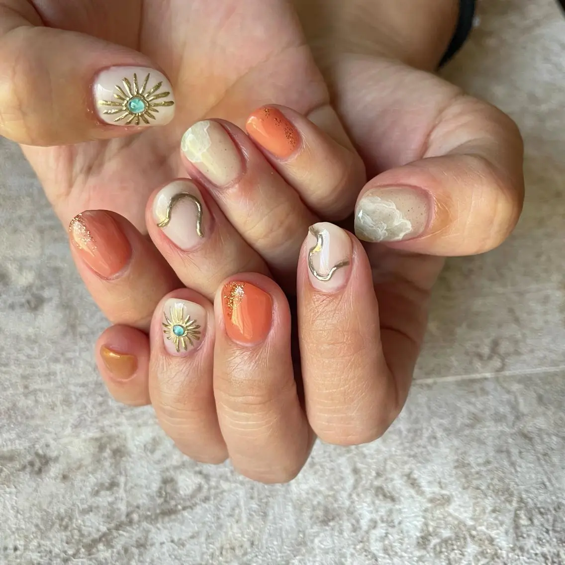 ネイル ハンドネイル Radia bykaonailsのネイルデザイン
