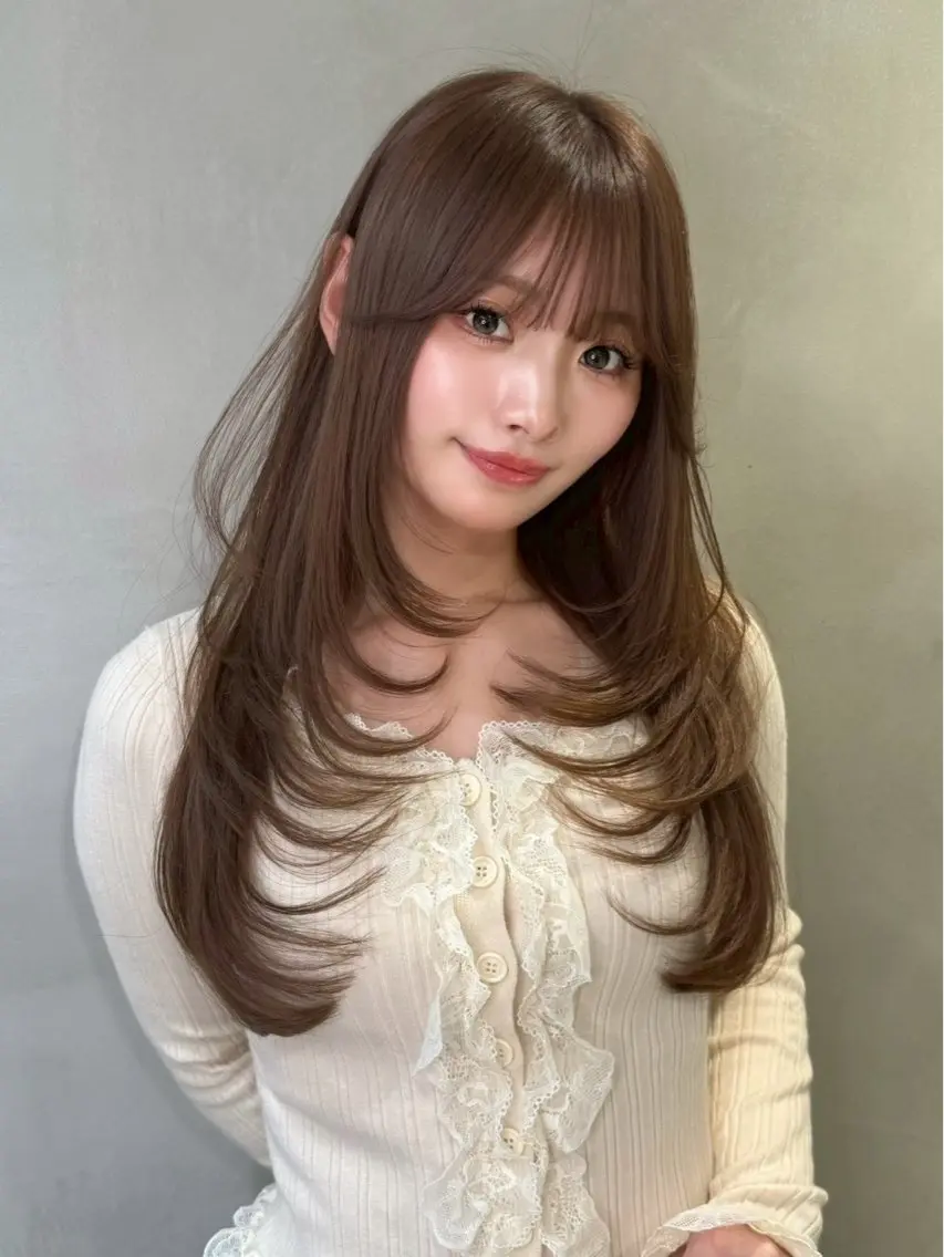 ロング カラー ヘアアレンジ ブリーチ 透明感カラー ダブルカラー ブリーチなしカラー 艶髪特化/矯正/ 髪質改善/吉田光佑のヘアスタイル