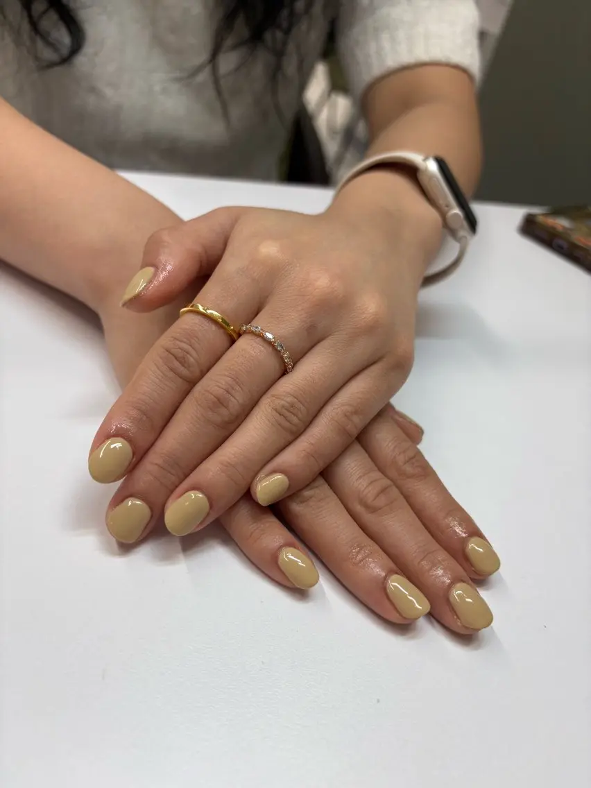 ネイル ワンカラーネイル 黄色 mitani mahoのネイルデザイン