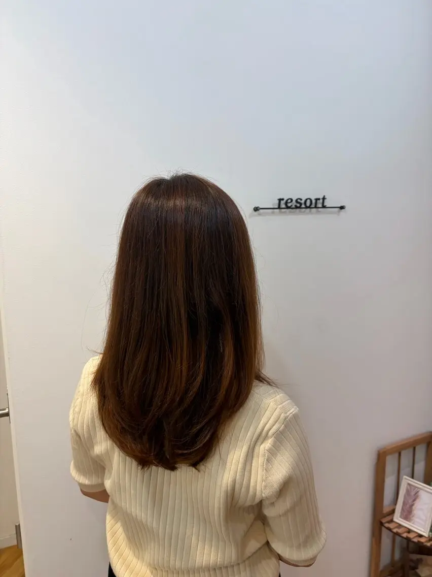 ロング 北川 智花のヘアスタイル