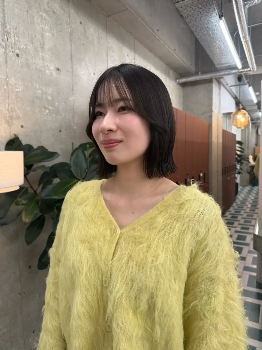 ショート カット ヘアカラー トリートメント ボブ/ハイトーン YUIのヘアスタイル