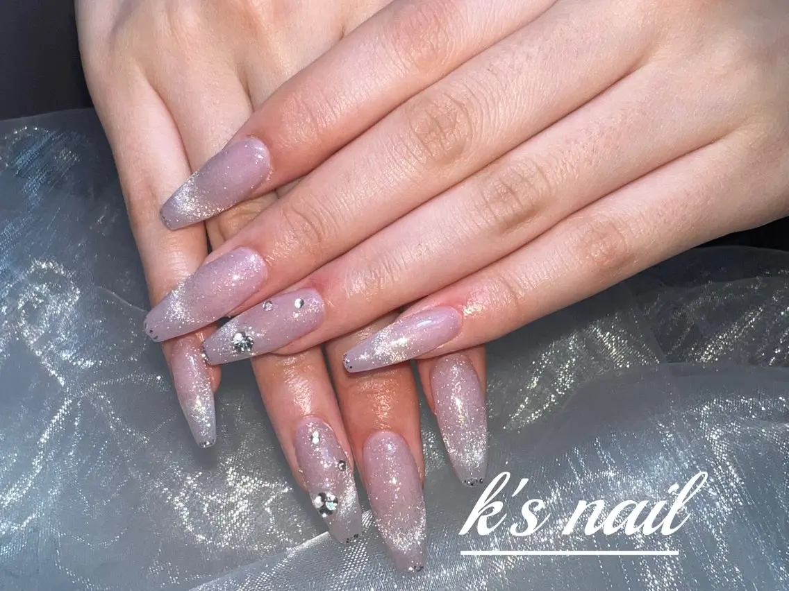 ネイル マグネットネイル ストーンネイル Ks nail salonのネイルデザイン