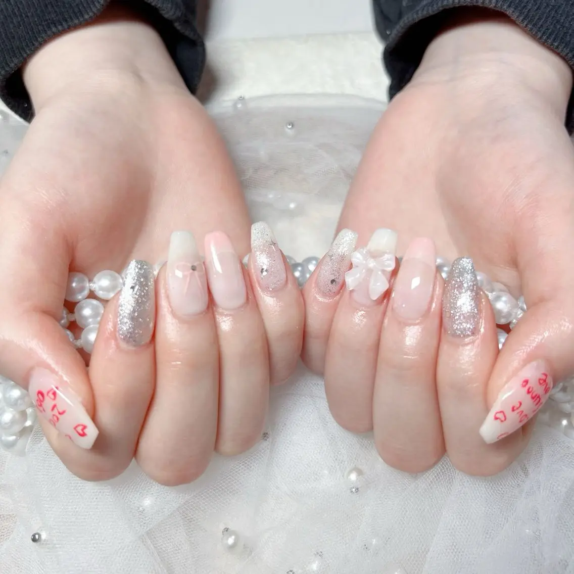 ネイル ハンドネイル M 🌷Nail 長さだし専門店のネイルデザイン