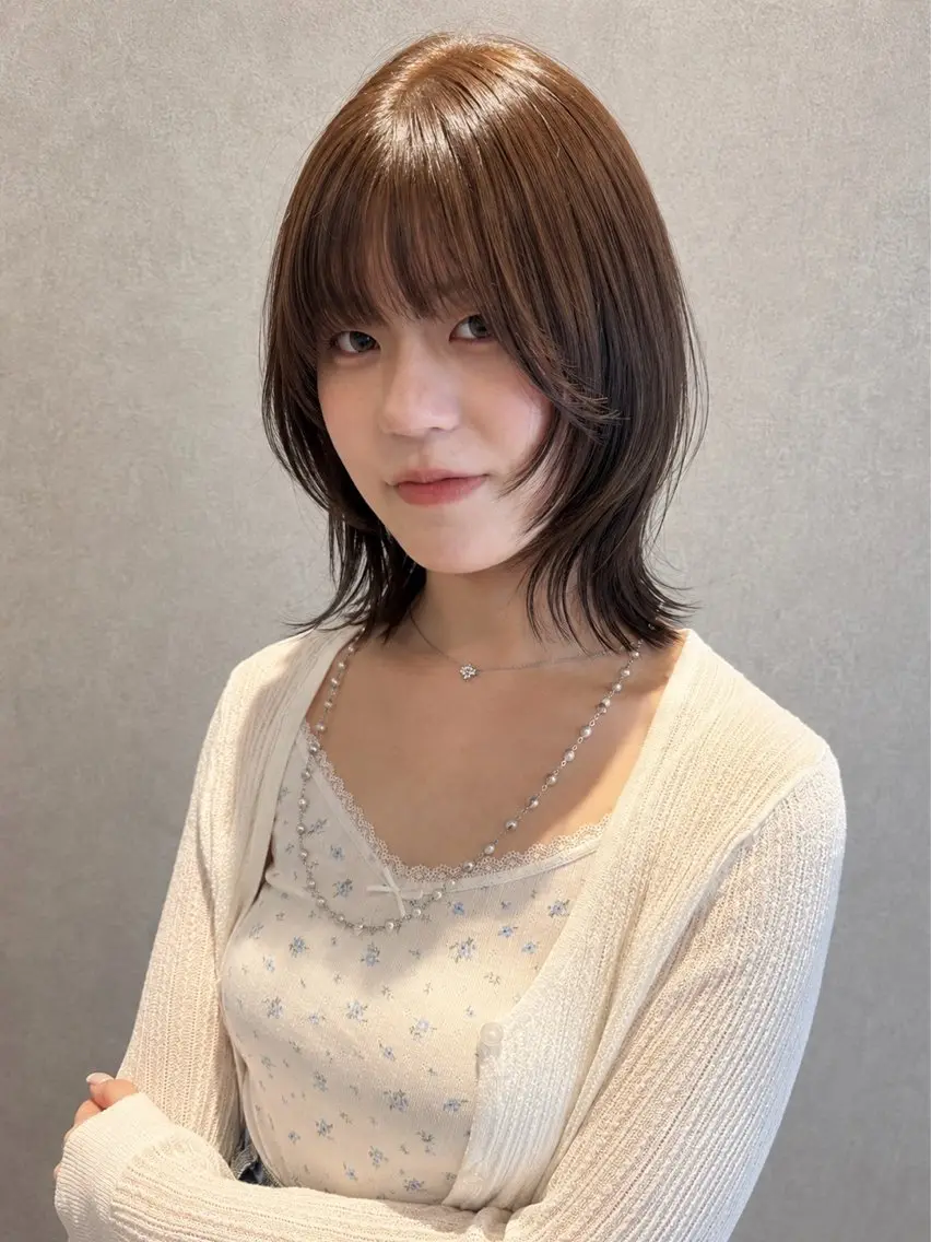 【リピーター様はこのメニュー✨️】艶カラー＋髪質改善UPTOGLOSS＋似合わせカットの写真