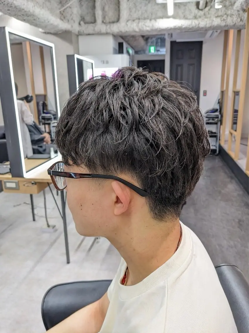 パーマ メンズ 橋爪 朱音のヘアスタイル