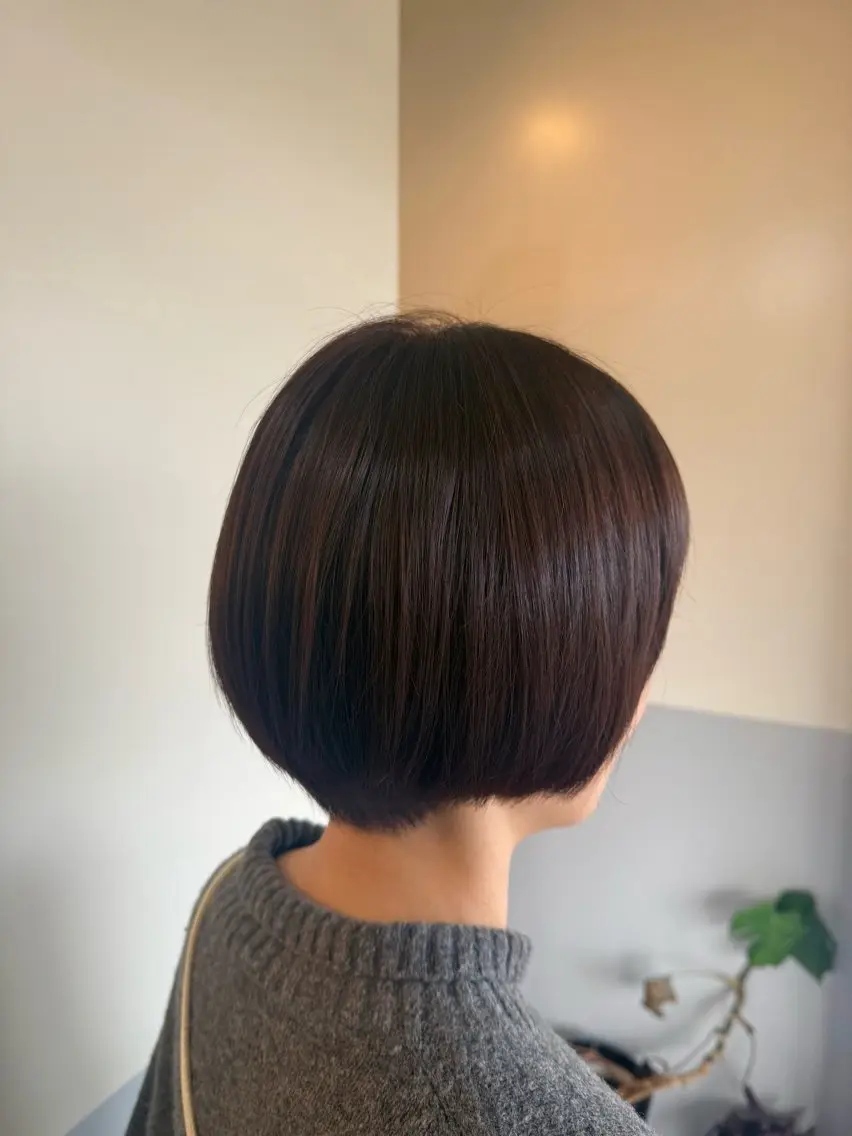 【ショート〜ボブのお客様限定メニュー】ワンカラー➕シャンプーブロー🫧ブリーチなしカラー/透明感カラー/艶カラー✨の写真