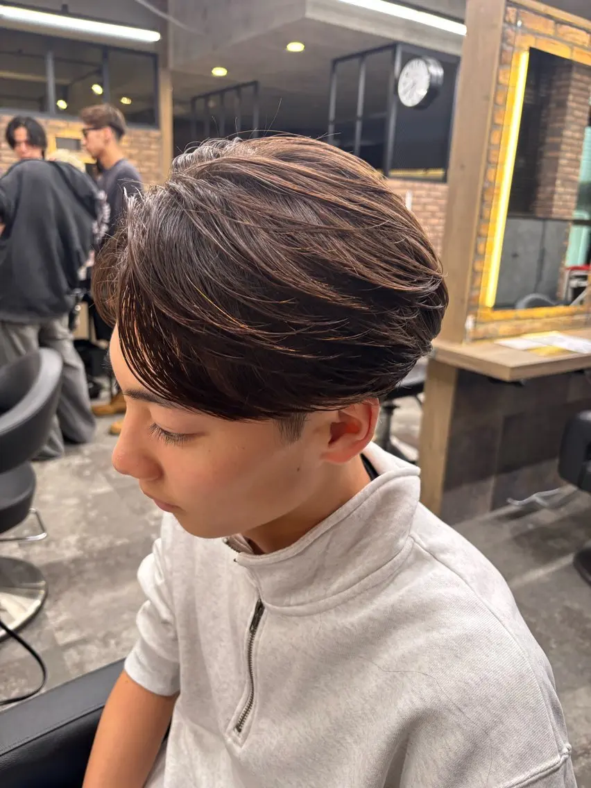 メンズ カット パーマ 🪽直毛男子の救世主 🪽フェザーパーマのヘアスタイル