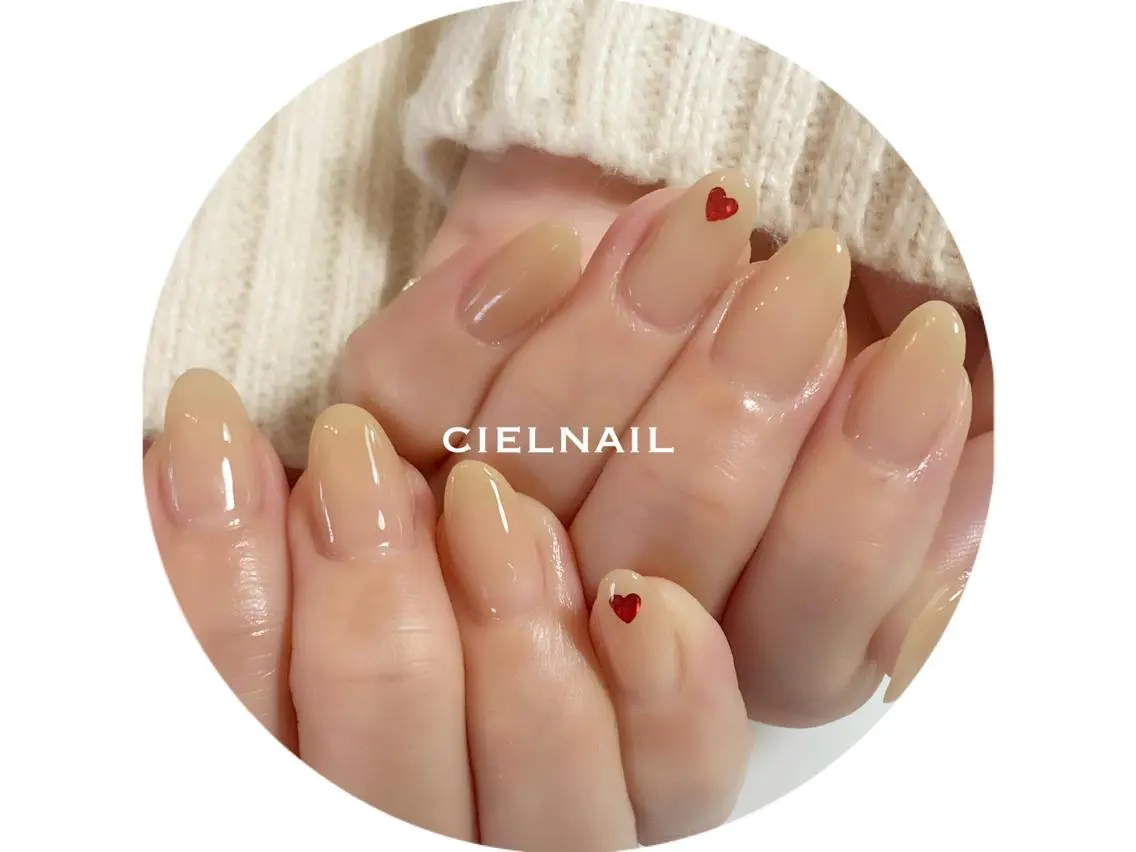 ミディアム 韓国風ヘア cielnail 祇園のネイルデザイン