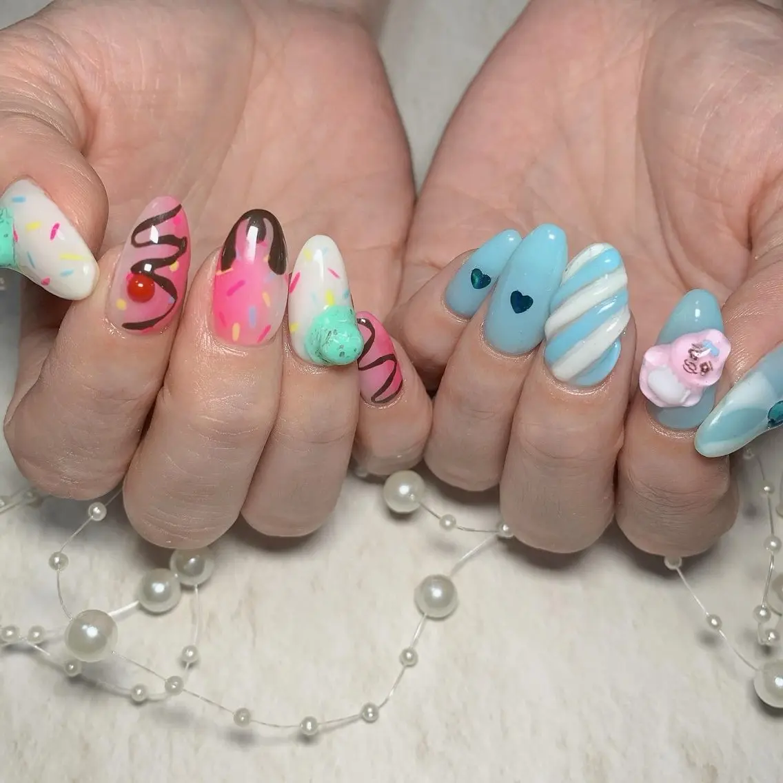 ネイル 持ち込み ハンドネイル nail salon M'U【エムユー】のネイルデザイン