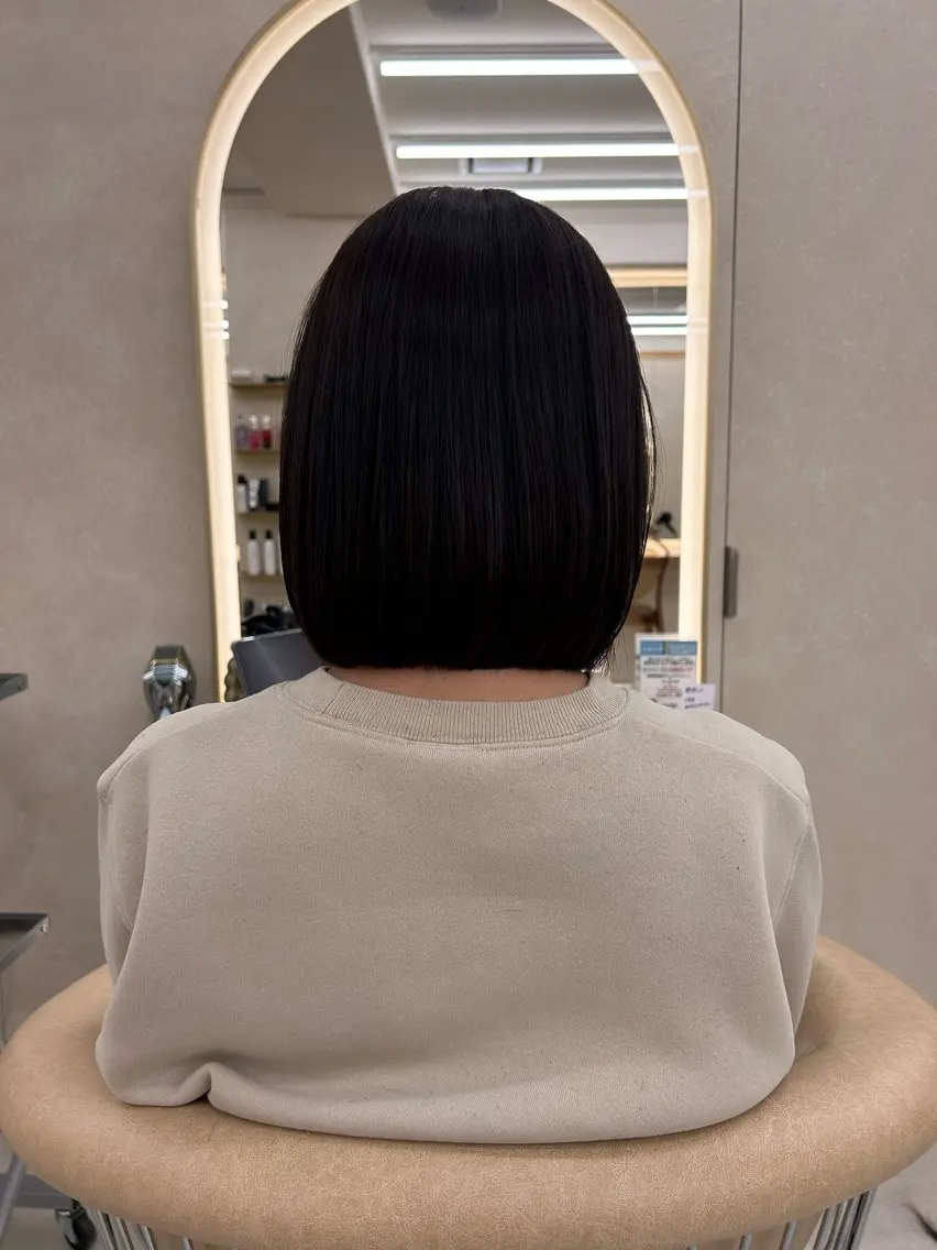 ショート 外ハネヘア ボブ/レイヤー/縮毛 池袋/美容師♡ゆいかのヘアスタイル