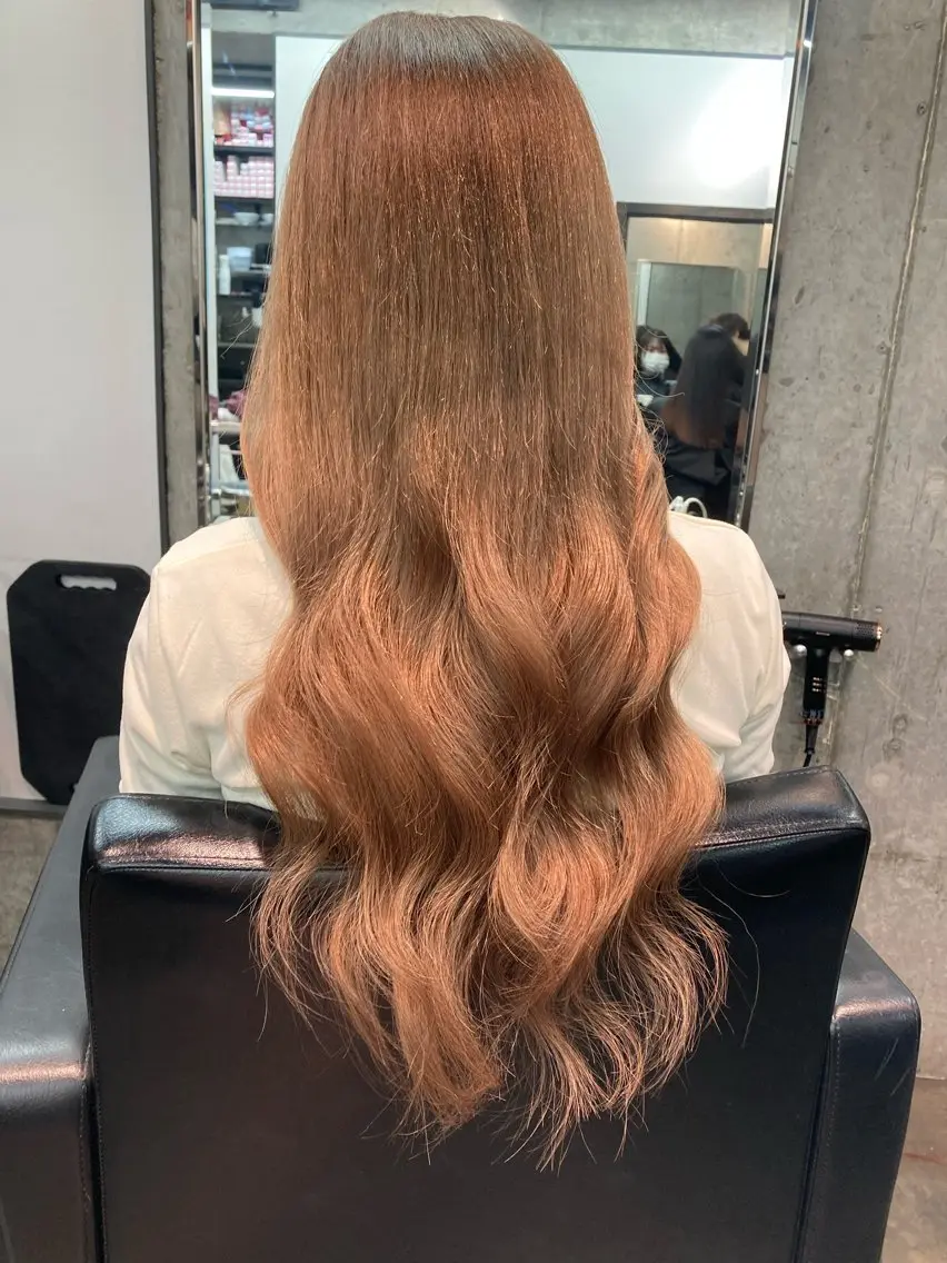 ロング カラー ヘアカラー エクステ ✨最安値✨エクステ カラー🌼つきな🌼のヘアスタイル