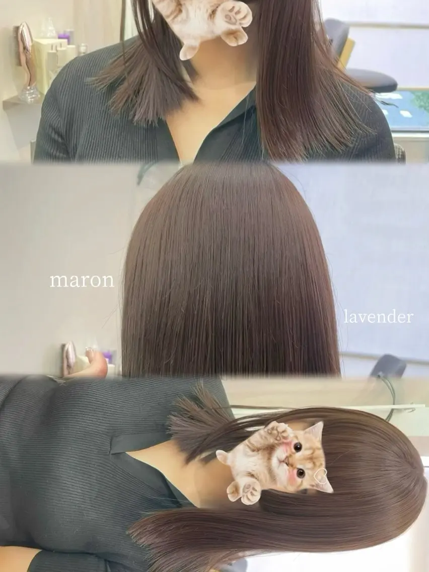 セミロング カット ヘアカラー トリートメント 似合わせカット/ 顔周りカット/まりなのヘアスタイル
