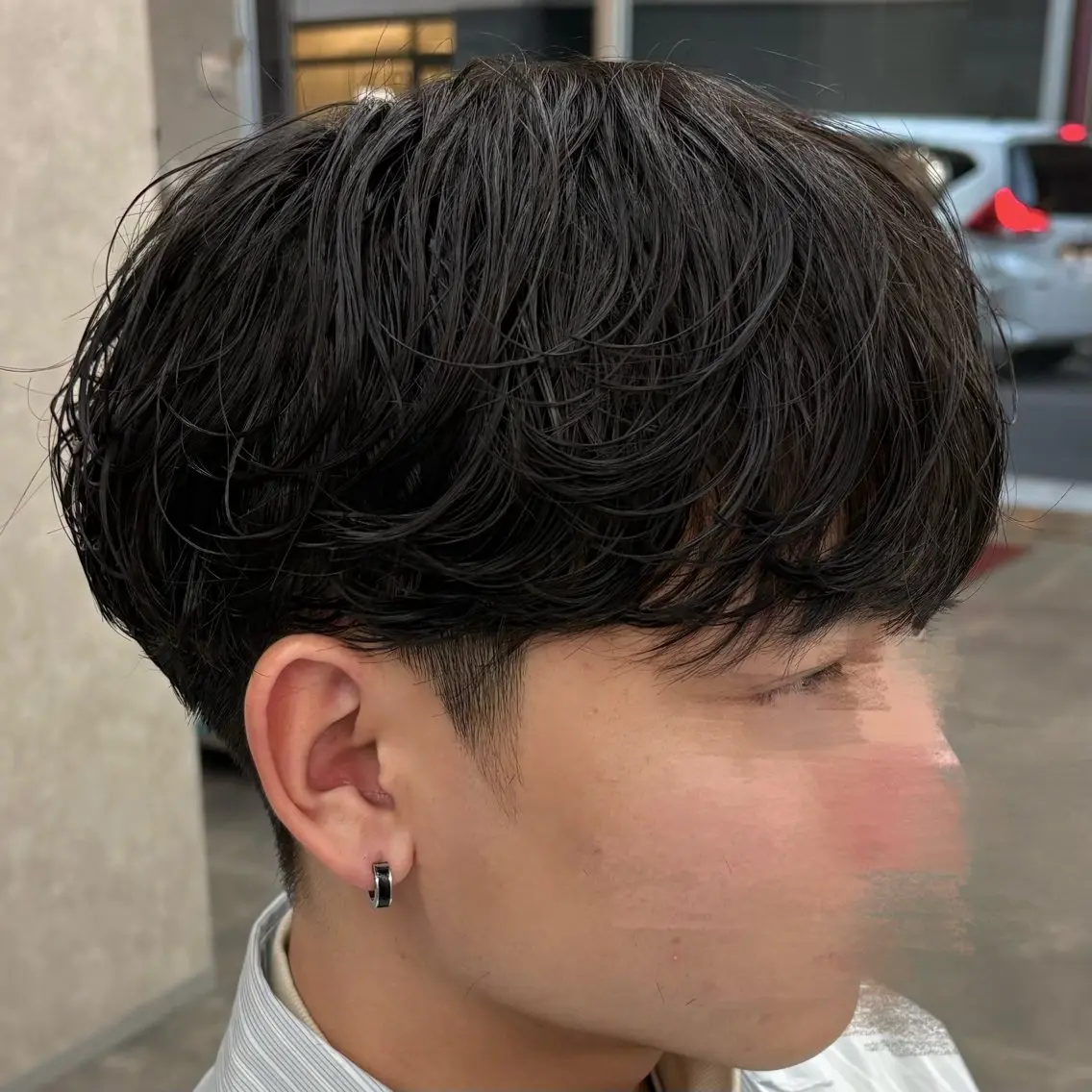 ショート パーマ メンズ メンズパーマ ニュアンスパーマ カット パーマ いちか🤍 COQU千葉のヘアスタイル