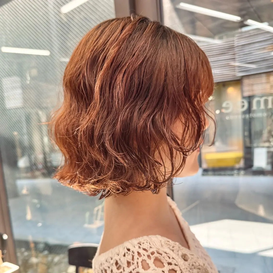ショート パーマ ボブ レイヤーカット ニュアンスパーマ ボブ/ショート /パーマ/shinのヘアスタイル